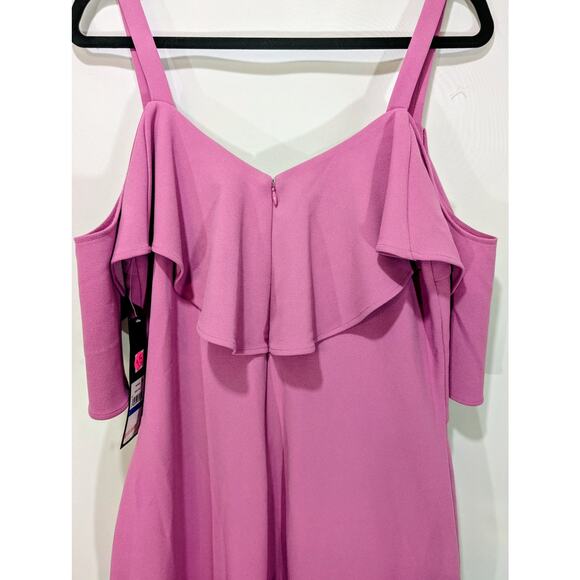 Rachel Roy Orchid Ruffle Cold-Shoulder Sheath Dress Size XL NWT - Picture 4 of 9